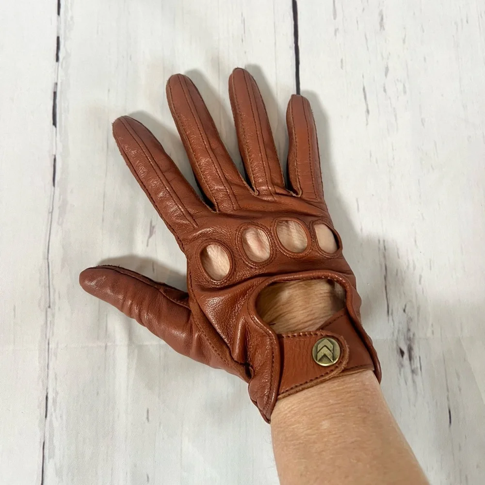 Vintage Isotoner Leather Driving Gloves - Picture 4 of 14